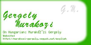 gergely murakozi business card